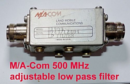 450 MHz adjustable low pass filter. N  female connectors. Tested and guaranteed.
