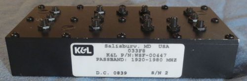 K&amp;L Filter WSF-00447 Passband 1920-1980 MHz Filter
