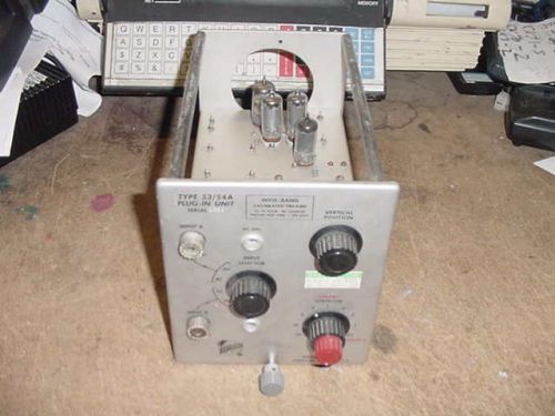 Tektronix Type 53/54A Plug-In Unit From Type 536 Oscilloscope, Wide-Band Preamp.