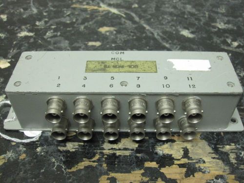 Mini-circuits 12-port if splitter - combiner, bnc, pn # zfsc-12-1-75 for sale