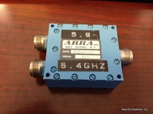 Arra inc. 2-way power combiner part no n5200-2z n-type connectors 5.9-6.4ghz for sale