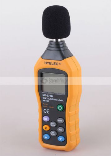 MS6708 Digital Sound Level Meter anallog bar 30 to 130dB backlight