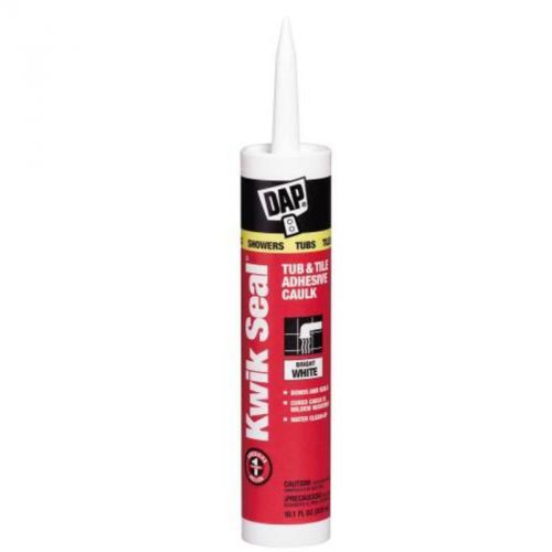 Dap Kwik Seal Tub and Tile Caulk 10.1 Oz White 18032 DAP INC Adhesive Caulk