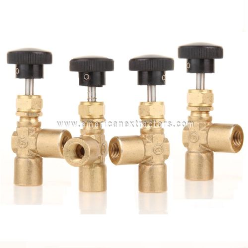 4 x brass needle valves carpet cleaning truck mount extractors for sale