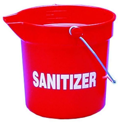 Impact deluxe heavy duty industrial red bucket, sanitizer - 10 qt., 5510rs for sale