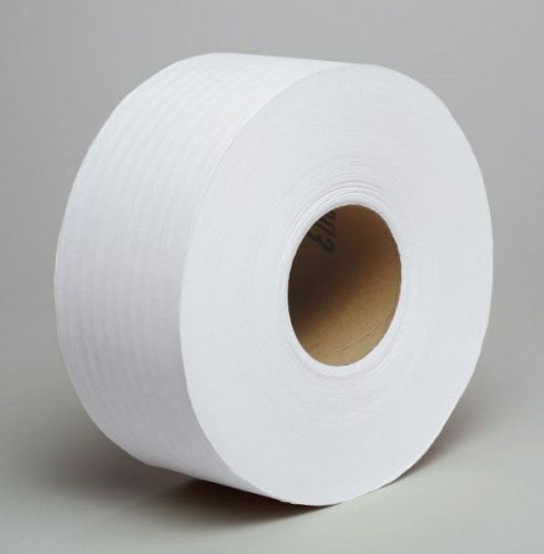 9&#034; JRT Jumbo Roll Tissue White Toliet Paper 2 ply 12 Rolls