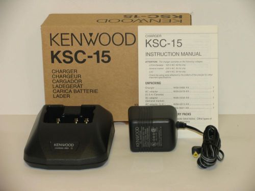 Kenwood KSC-15 Charger NiCd Batteries KNB-14, KNB-15A NEW