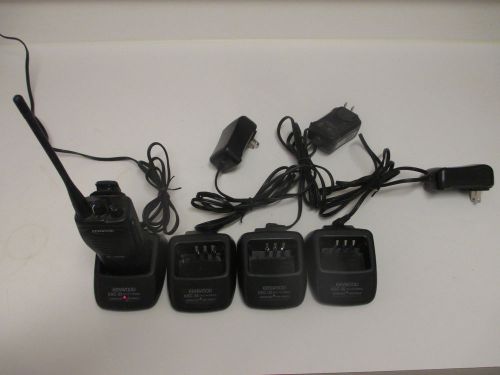 *** Kenwood TK-3200L UHF Radio with 4 Kenwood KC-35 Chargers and Cords ***