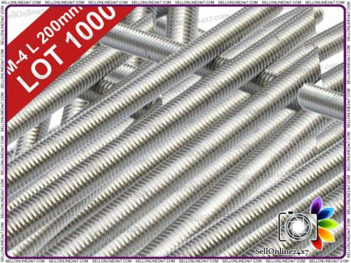 Heavy Duty Lot Of 1000 - Stainless Steel Threaded Rods - A2 - 200 MM