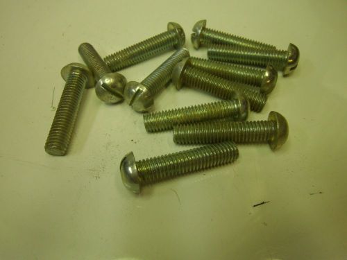 3/8-16 x 1 3/4 round head machine screw zinc (qty 11) #j55022 for sale