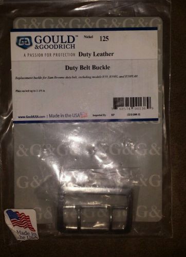 Gould&amp;goodrich duty belt buckle nickel 125 b59