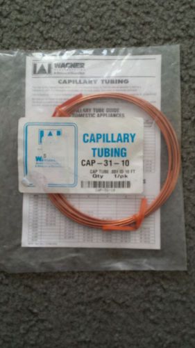 Wagner CAP-31-10 Capillary Tubing Cap Tube .031ID 10 Foot