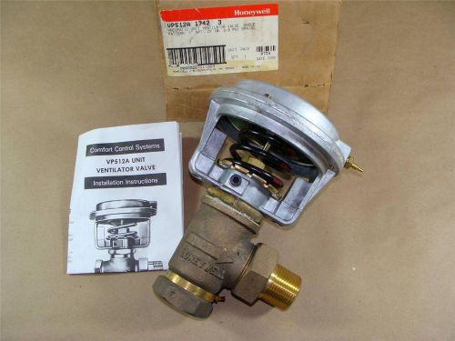 New honeywell vp512a 1742 3 pneumatic ventilator control valve 1&#034; npt vp512a1742 for sale