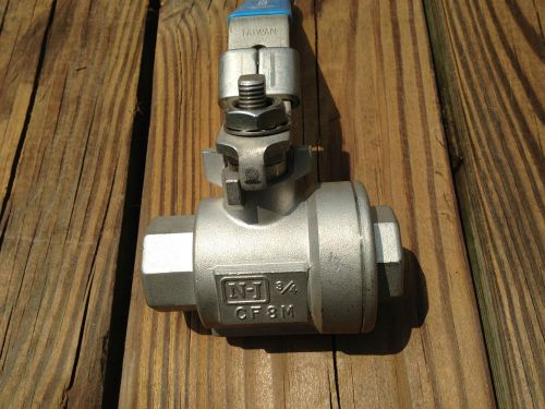 Jamesbury 3/4&#034; stainless ball valve  1000cwp  cf8m for sale