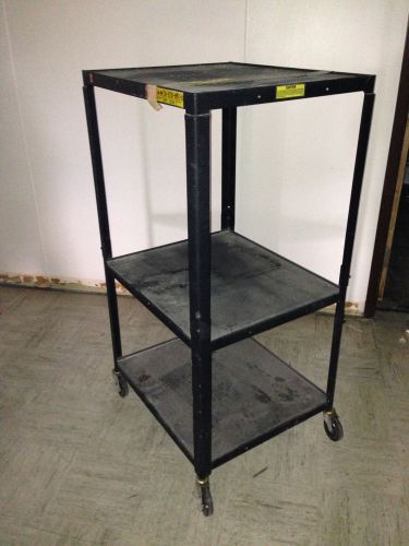 Metal Cart with Two Shelves and Casters 25 x 29 x 54