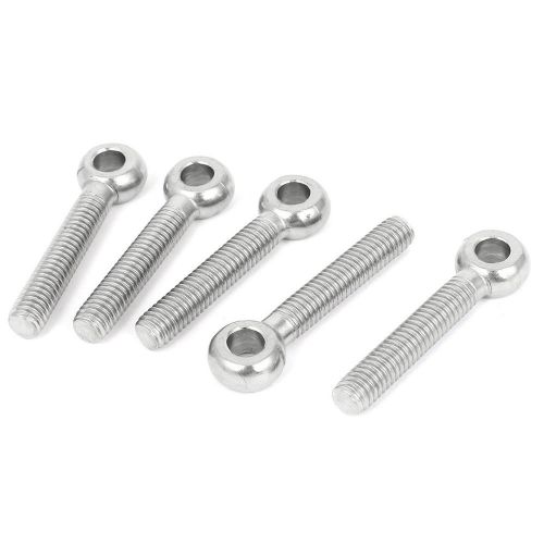 M6 x 35mm machinery shoulder lifting stainless steel eye bolt 5 pcs for sale