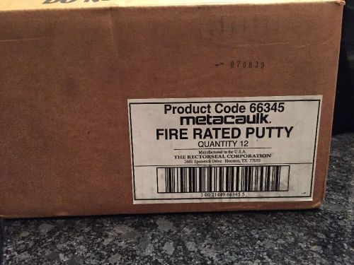 Lot Of 12 Rectorseal Fire Rated Moldable Putty. Metacaulk 66345