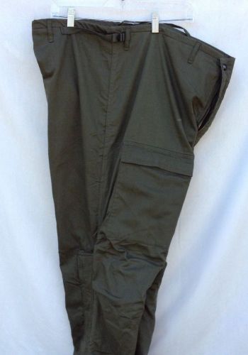 MENS CHEMICAL PROTECTIVE  PANTS  BY WINFIELD MGF. CO. SZ X LARGE COLOR IS GREEN