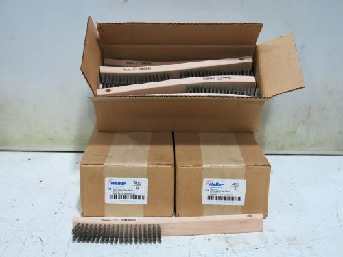 36 WEILER 44232 STAINLESS STEEL PLATERS BRUSHES,.006 SS WIRE,4X19 ROW