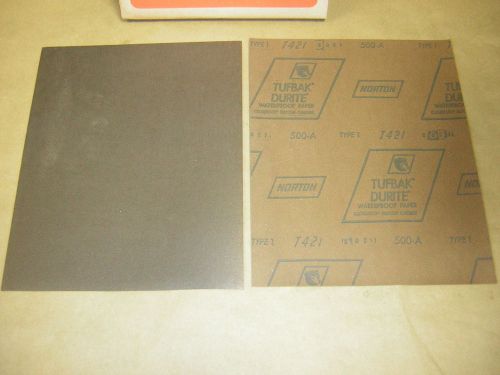 Norton  Wet Dry sandpaper 9 x 11 sheets 500 grit 50 sheet pk Silicon Carbide USA