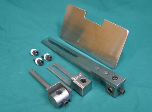 Contact wheel &amp; platen “d-d work rest” for bader ii &amp; iii knife belt grinder for sale