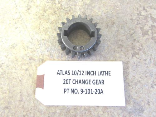 Original atlas craftsman 10 12 &#034; metal lathe change gear 20 tooth no. 9-101-20a for sale