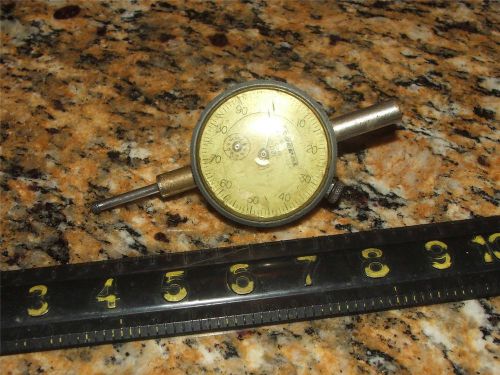 FEDERAL C81S .001 MODEL C21 DIAL INDICATOR MACHINIST TOOL APPEARS TO BE BRASS