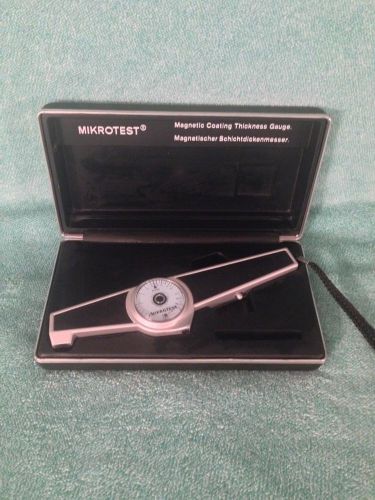 MIKROTEST MAGNETIC COATING THICKNESS GAUGE IN CASE,no reserve
