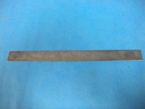 Vintage brown &amp; sharpe 302 tempered 12&#034; sae metric ruler, 64th, 100th for sale