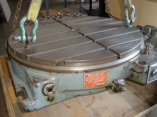 Pratt &amp; Whitney 30” Dia. Plain Motorized Rotary Table