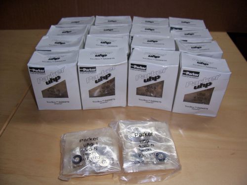 116 Boxes 320 piece Parker UHP 4 VG-N Nickel 1/4&#034; VacuSeal Gaskets 20 Pieces/Box