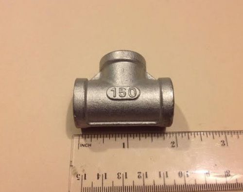 3/8&#034; tee 150# 304 stainless steel - 3/8 npt female tee pipe fitting for sale