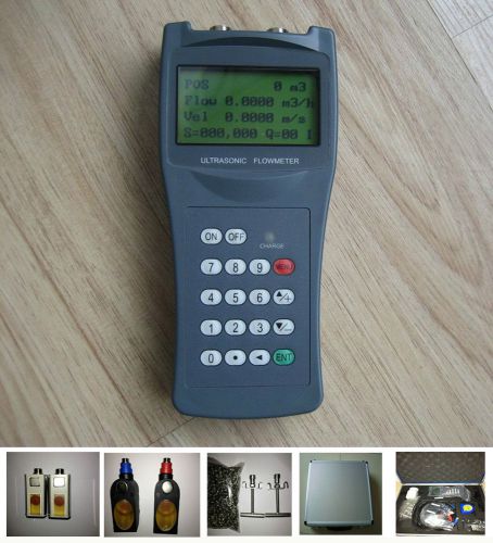 High temperature sensor (dn15-100mm) handheld ultrasonic flow meter/flowmeter for sale