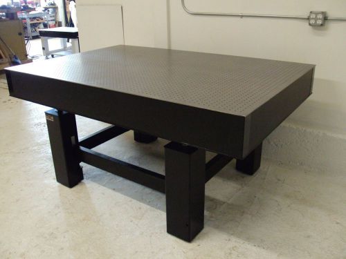 4&#039; x 6&#039; newport optical table w/ tmc adjustable bench, retractable casters for sale