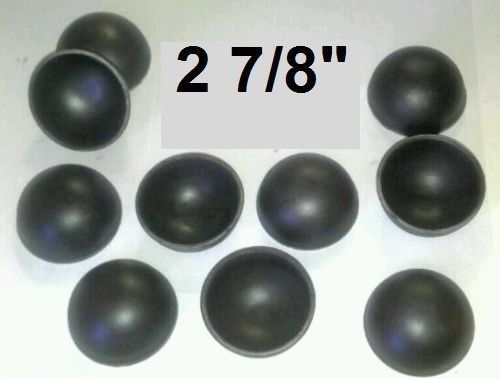 2 7/8&#034; outside diameter steel weld on pipe caps - dome shaped - lot of 20 for sale