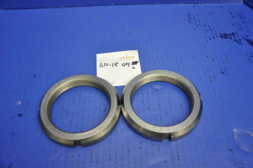 Bearing retainer nut  an-18 lot of 2 for sale