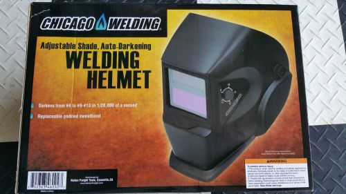 Chicago welding helmet adj shade auto dark replcbl sweatband for sale