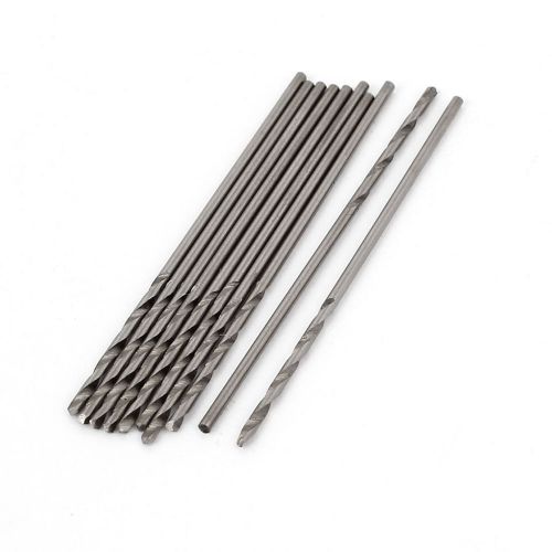 10pcs 1.1mmx18mm high speed steel straight shank 2 flutes twist drilling bit for sale
