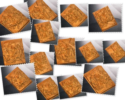 14 Jesus All Scenes 3d STL Models for CNC Router Relief  Woodworking 3D printer