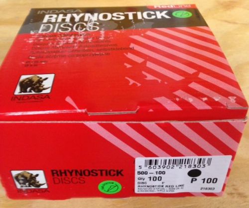 RhynoStick Redline 5&#034; 100 grit Sanding Disc (100 count)