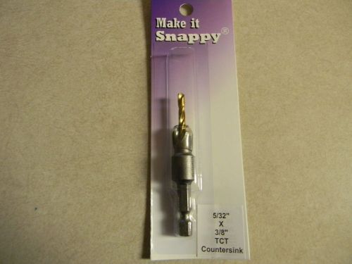 Snappy gold screw countersink 5/32&#034;, carbide tipped for sale