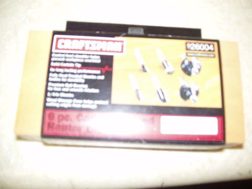 *NEW* CRAFTSMAN 6 PC CARBIDE TIPPED ROUTER BIT SET 926004