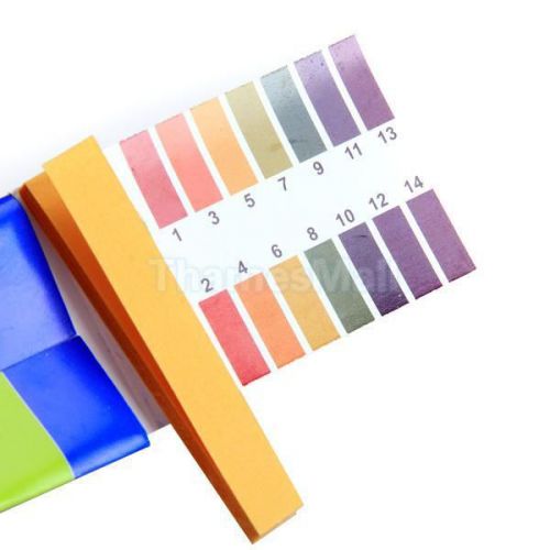 Pack of 80 strips ph 1-14 universal indicator test papers high quality for sale