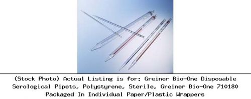 Greiner Bio-One Disposable Serological Pipets, Polystyrene, Sterile, : 710180