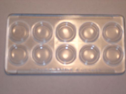 Boerner 10 cell microscope slides for  microfluocculation test,  57 mm x 108 mm for sale