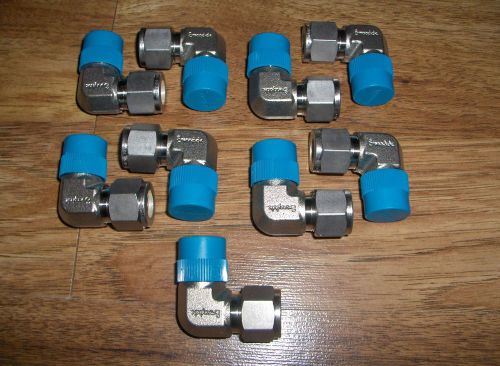 (10) new swagelok stainless steel male elbow tube fittings ss-810-2-8 for sale