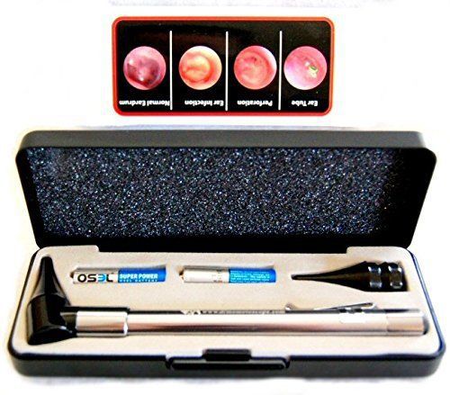 Dr mom stainless led otoscope otoscopes with hard case third generation for sale
