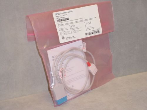 GE Medical Systems Masimo SpO2 Interface Cable 1.2M (4 Ft) - Ref 2017002-002