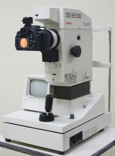 Pre-owned canon cr5-45nm fundus camera upgraded to digital for sale