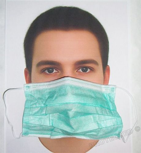 25pcs Disposable Face Masks Mouth Nose Medical/Saloon Respirator +Ear loops